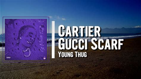 cartier gucci scard|Cartier Gucci scarf young thug.